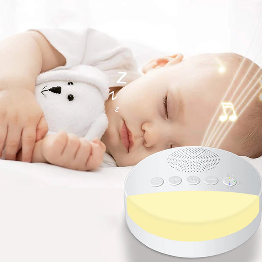 Baby White Noise Machine Kids Sleep Sound Player Night Light Timer Noise Player Rechargeable Timed Shutdown USB Sleep Machine