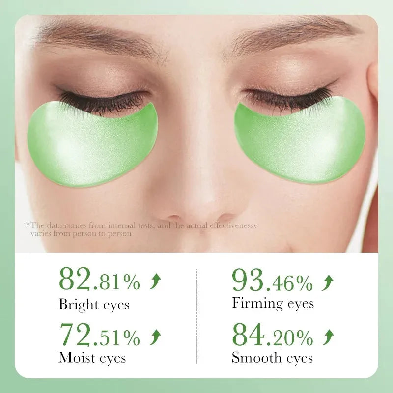 Aloe Vera Collagen Eye Mask 60pcs Anti-Dark Circles Moisturising Anti-Wrinkle Eye Patches for Skin Care, 60pcs