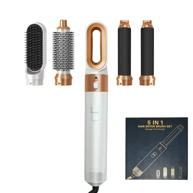 5 in 1 Hair Dryer Hot Comb Set Professional Curling Iron Hair Straightener Styling Tool For Dyson Airwrap Hair Dryer Household